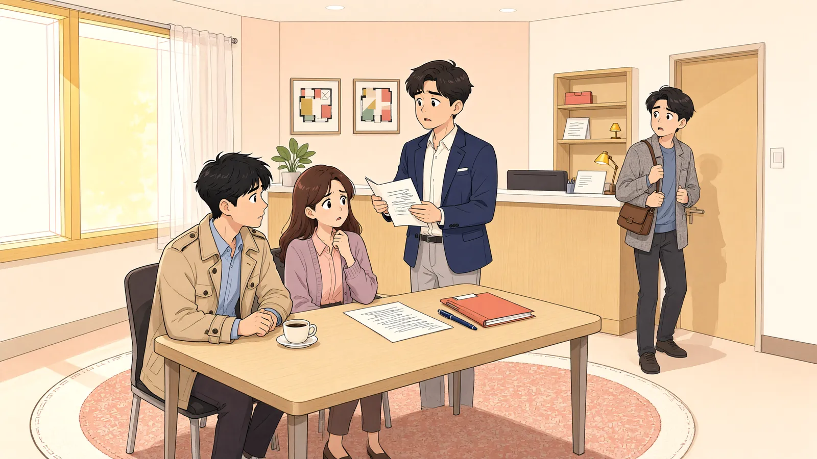 「흙이 무너질까 걱정될 때, 예방을 청구할 수 있을까」 상황을 그린 삽화