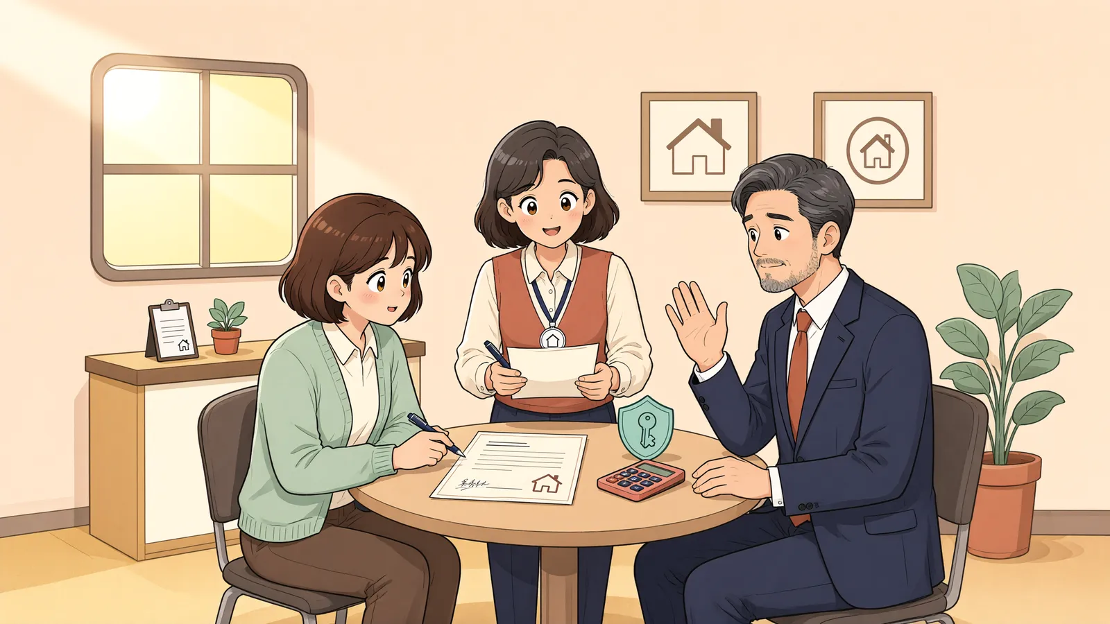 「보증금 올린 뒤 경매가 됐다면, 새 주인에게 전부 요구할 수 있을까」 상황을 그린 삽화