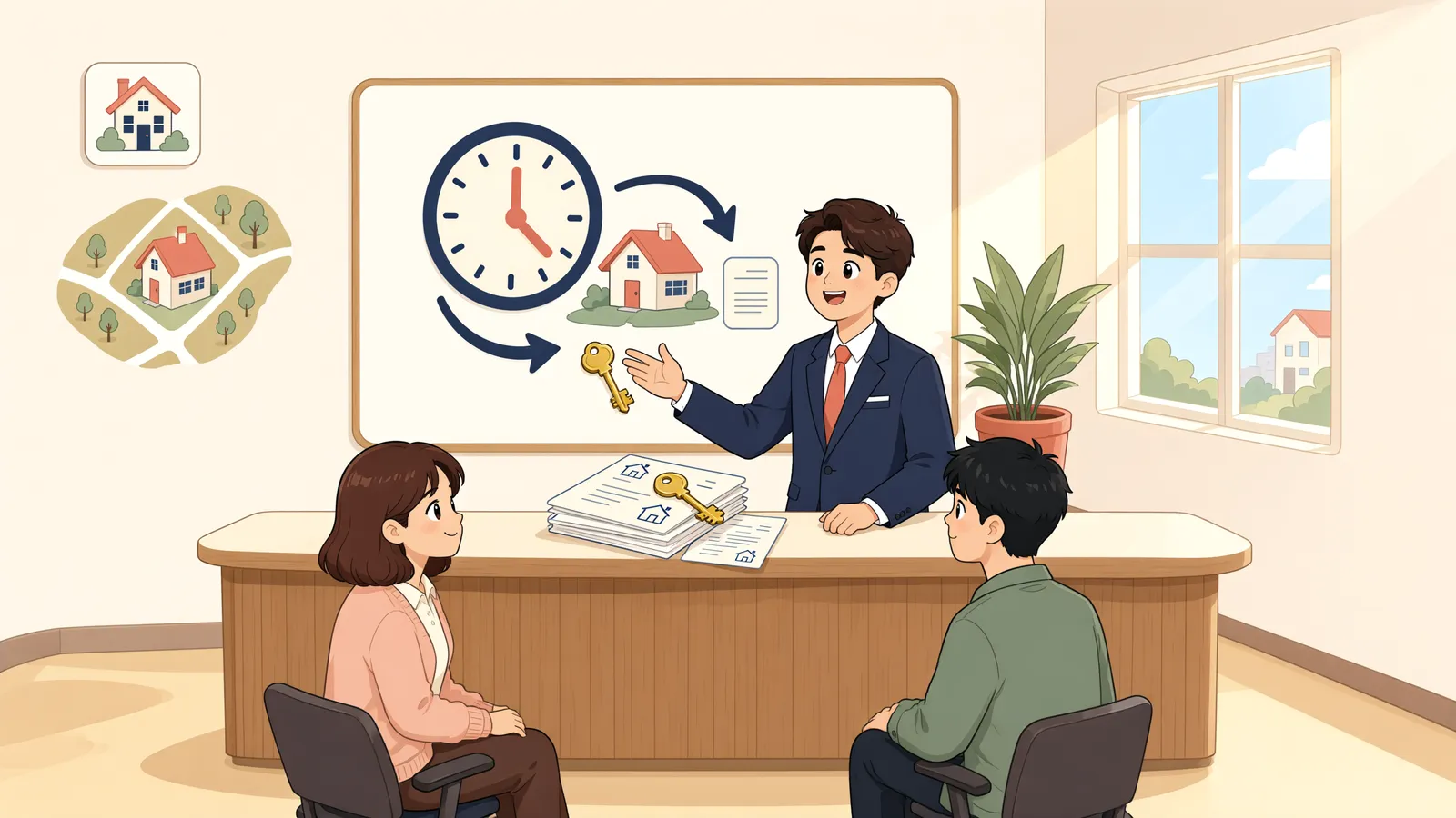 「오래 쓴 옆 땅, 그 시간만으로 내 땅이 될까」 상황을 그린 삽화