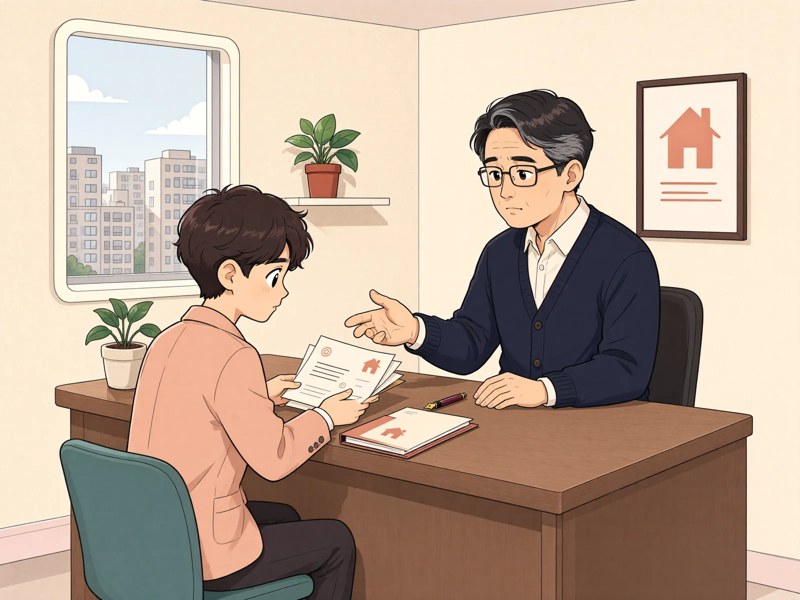 「권리금, 임대인에게 돌려달라고 할 수 있을까?」 상황을 그린 삽화