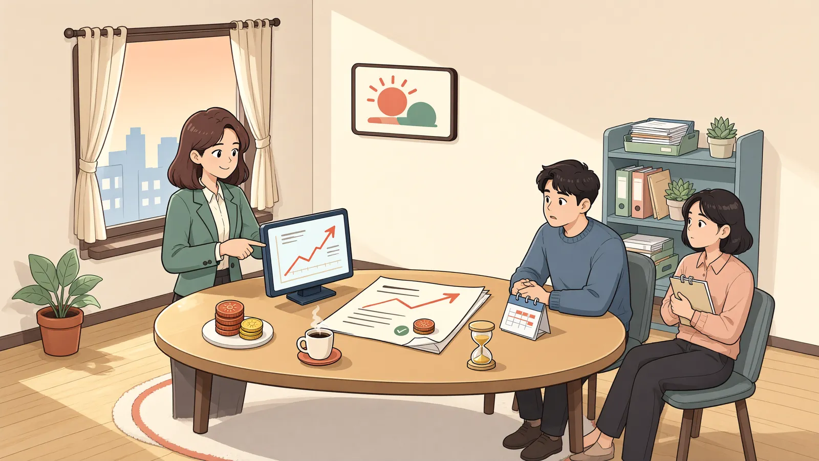 「종전 차임만 냈다고 곧바로 ‘3기 연체’일까」 상황을 그린 삽화
