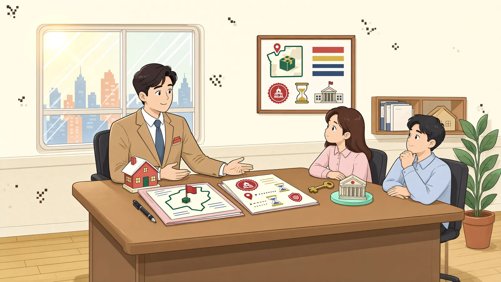 「국유지 위 작업장, 20년 썼으면 내 땅일까?」 상황을 그린 삽화