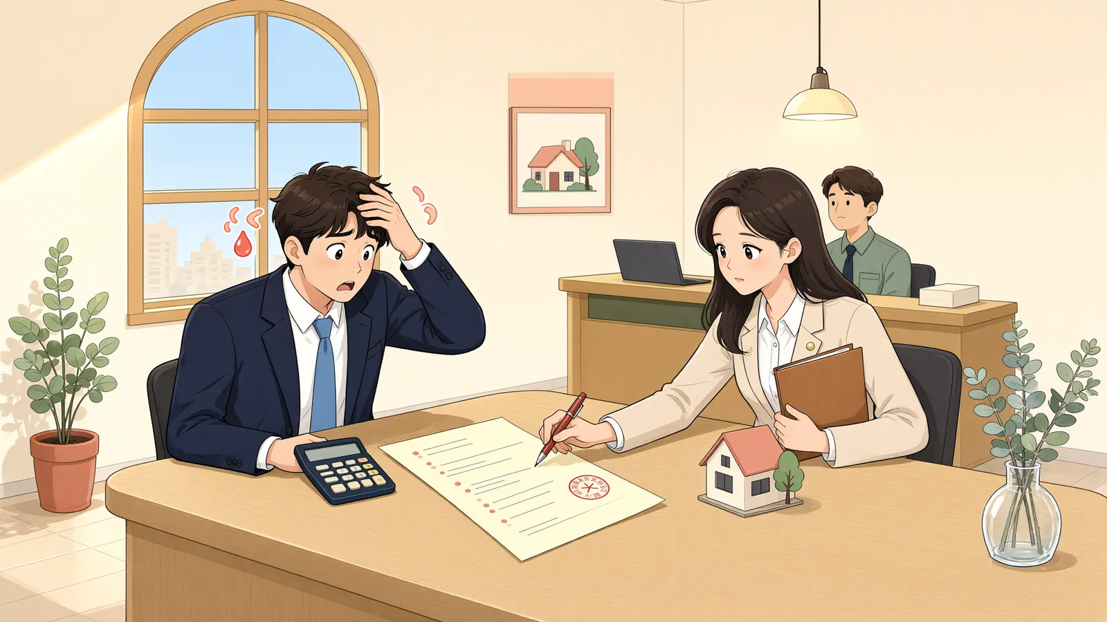 「입찰가에 0 하나 더 썼다면, 매각을 불허할 수 있을까」 상황을 그린 삽화