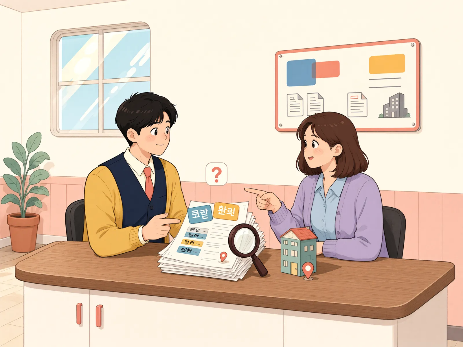 「동 표기가 바뀐 뒤에도 전입신고를 그대로 두었다면」 상황을 그린 삽화