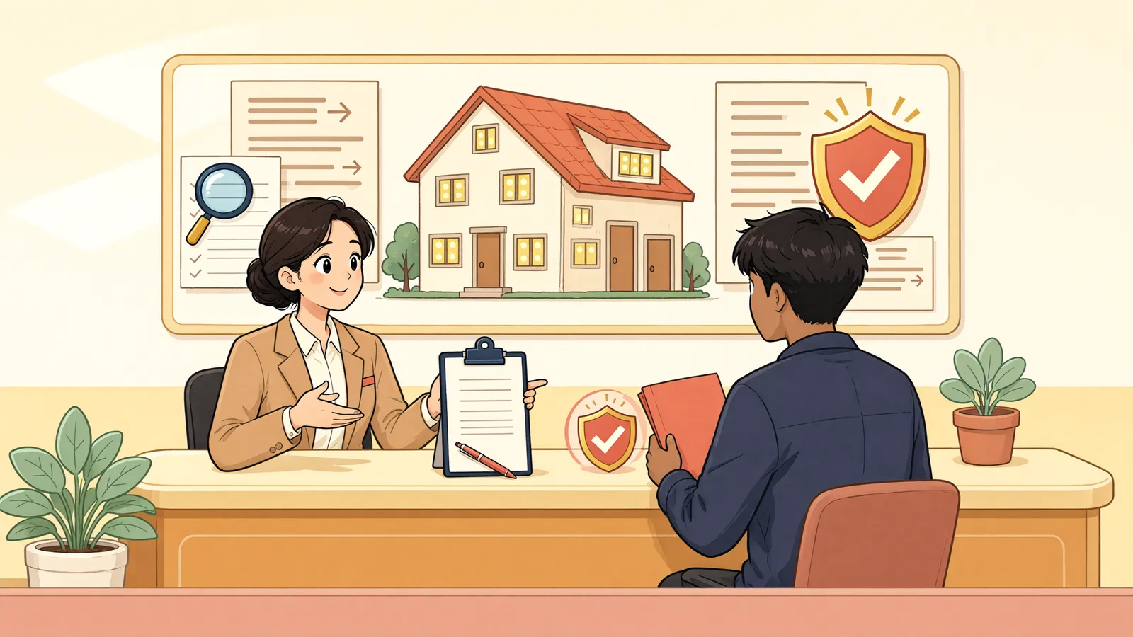 「전세권등기가 있으면 대지 매각대금도 먼저 받을 수 있을까」 상황을 그린 삽화