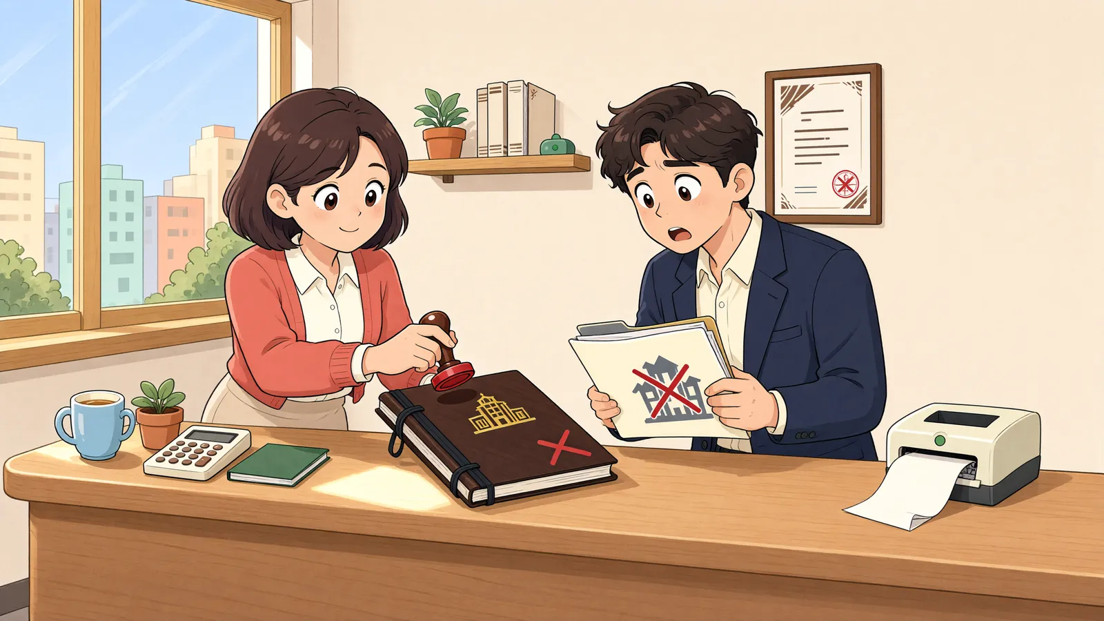 「대장 삭제만으로 입주권까지 사라질까?」 상황을 그린 삽화