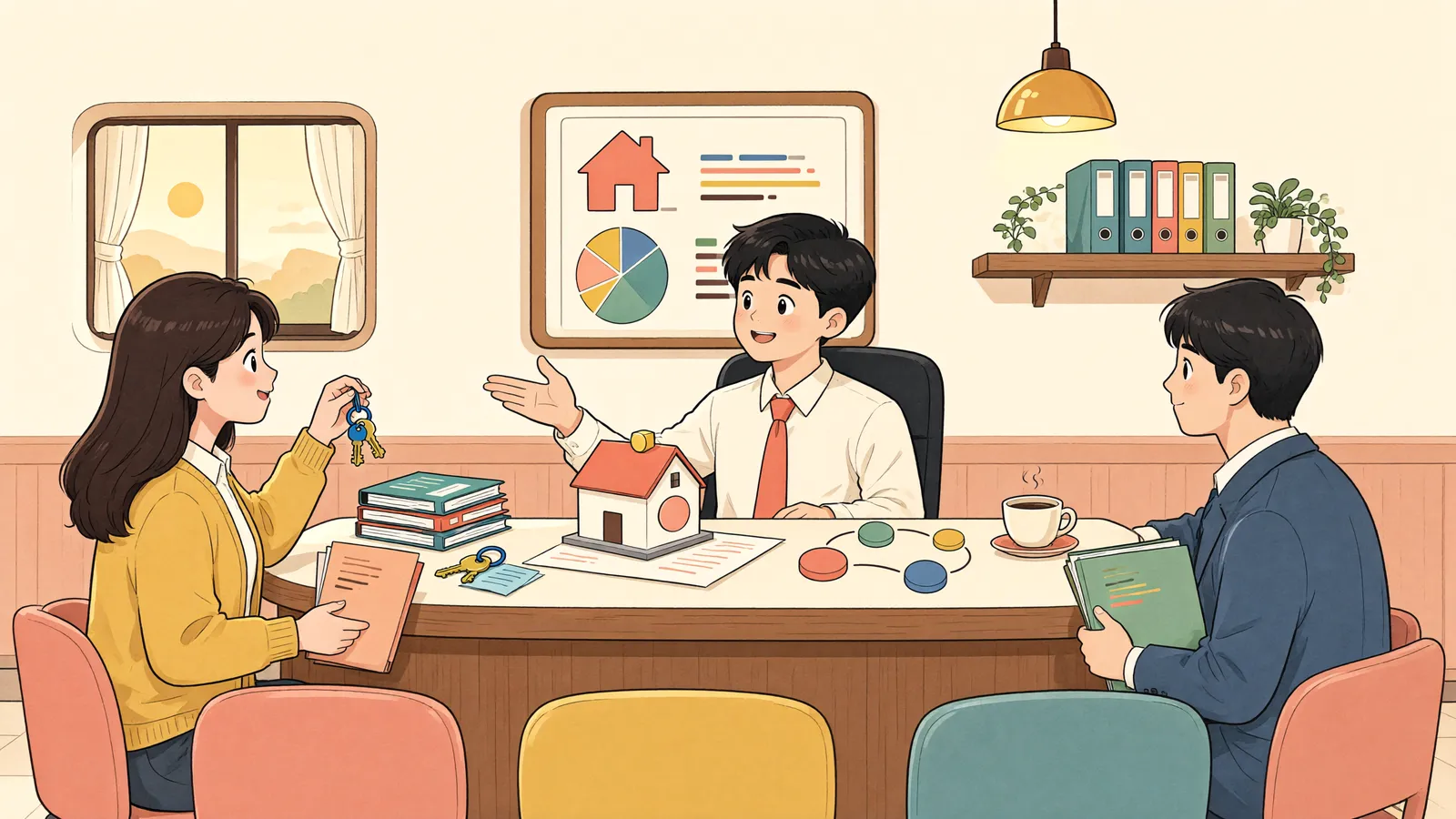 「임차인으로 배당요구했는데, 전세권도 사라질까요?」 상황을 그린 삽화
