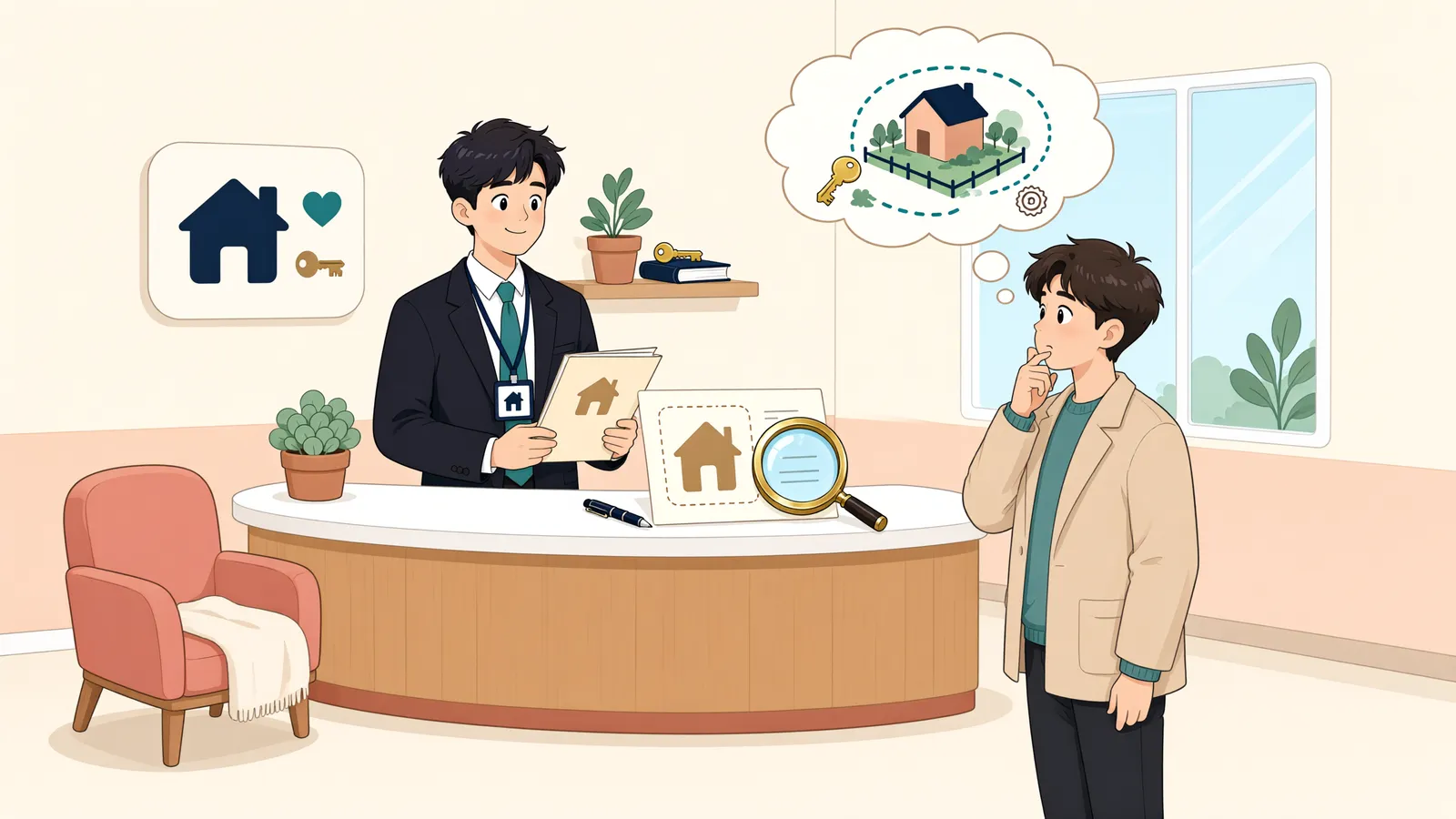 「건물 철거·퇴거·송신시설 설치, 누구에게 어디까지 요구할 수 있을까」 상황을 그린 삽화