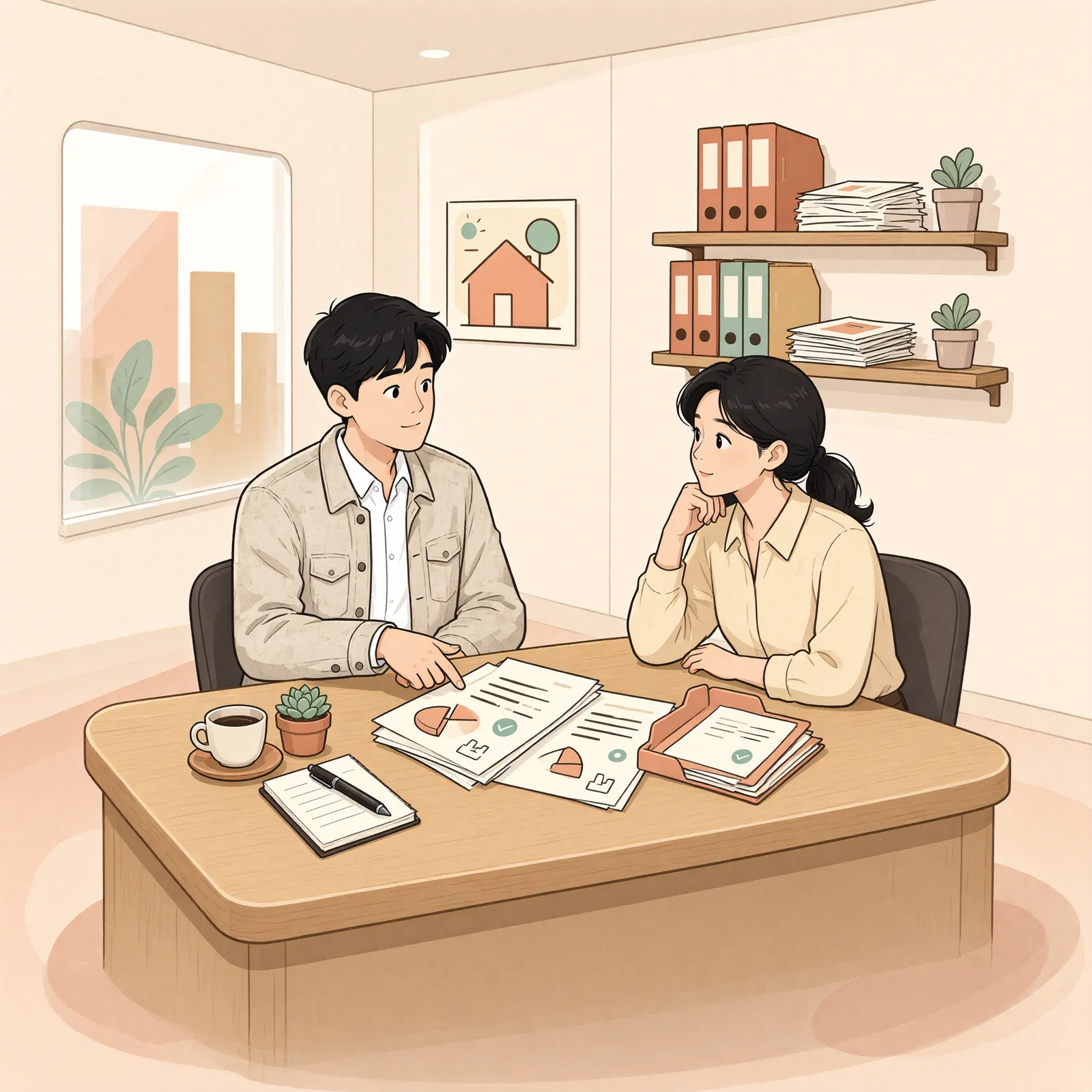 「카드 마일리지, 사업소득에 포함해야 할까?」 상황을 그린 삽화