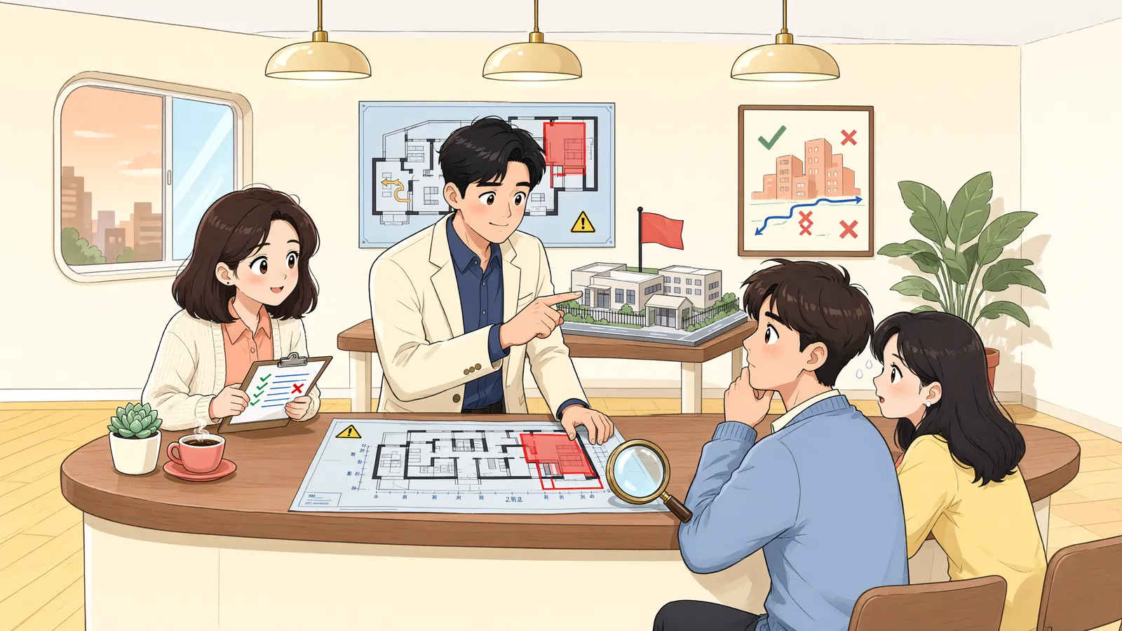 「담장이라고 모두 같은 시정명령 대상은 아니다」 상황을 그린 삽화