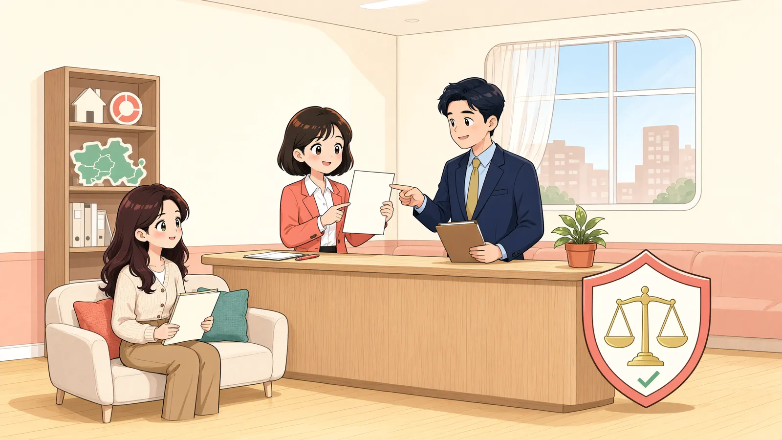 「보험사가 대신 갚은 횡령 피해금, 파산면책으로 사라질까」 상황을 그린 삽화