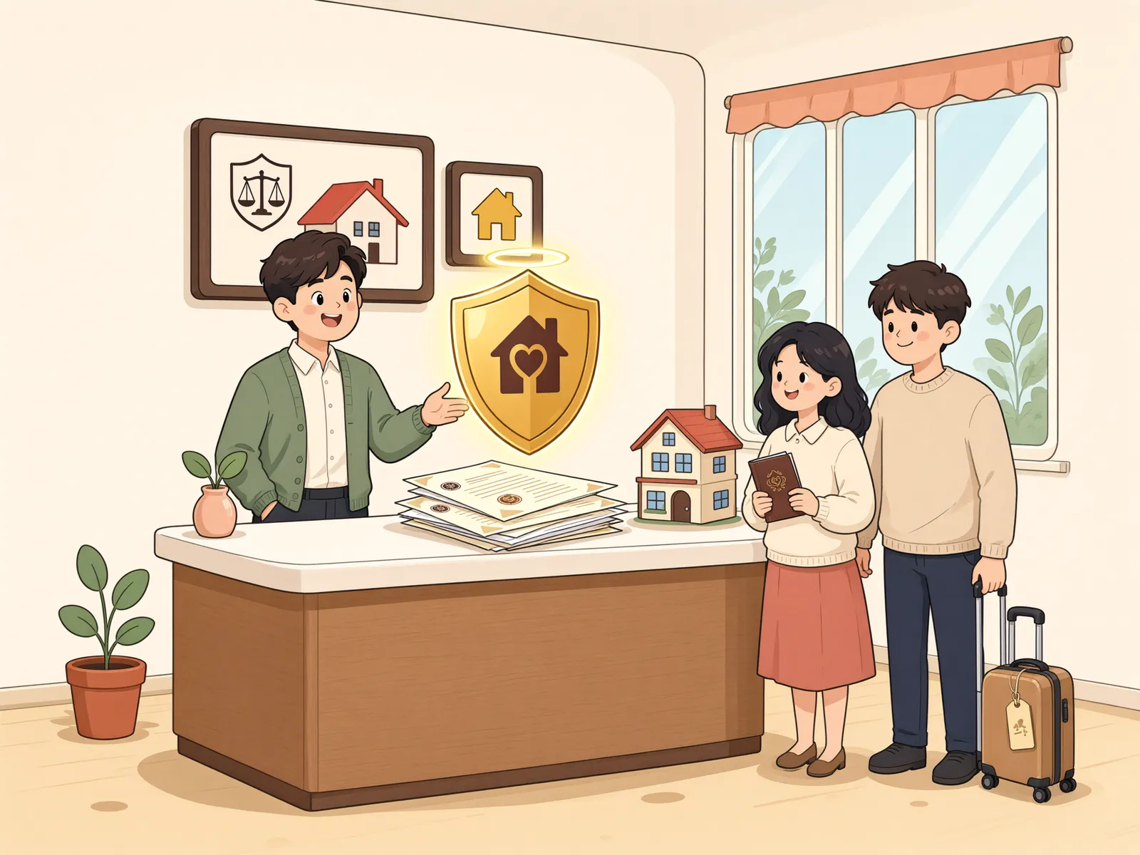 「주민등록이 없는 재외동포 임차인, 보호받을 수 있을까」 상황을 그린 삽화