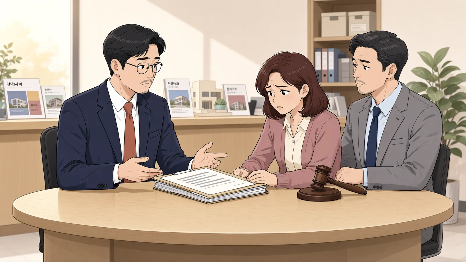「이미 내려진 면책취소 결정, 신청을 거둬도 달라질까」 상황을 그린 삽화