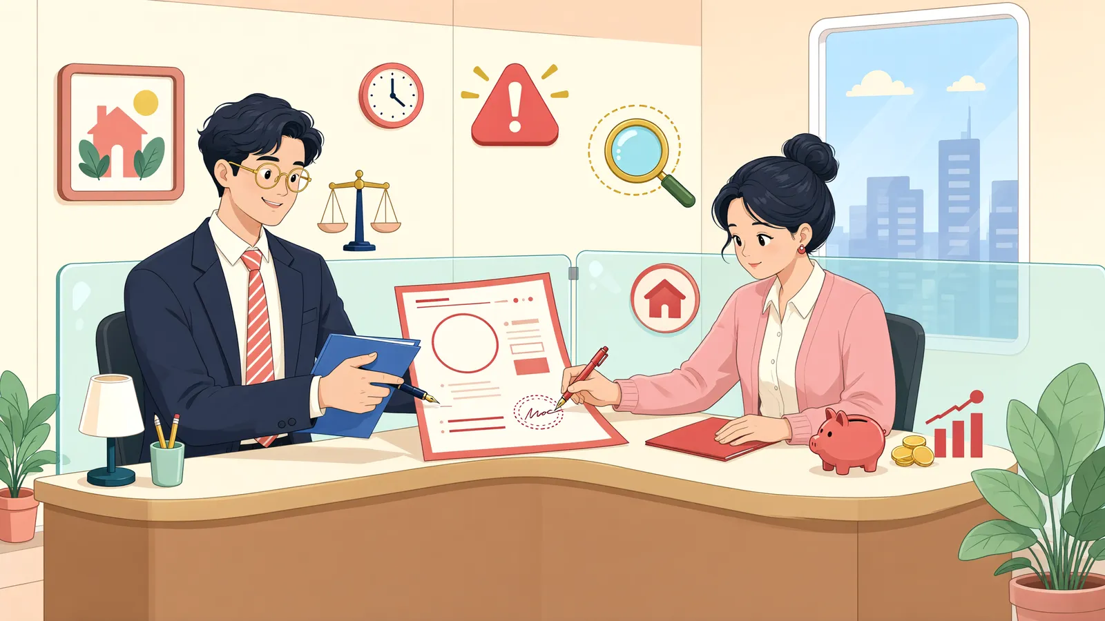 「등기명의가 그대로여도 새 명의신탁이 성립할 수 있을까」 상황을 그린 삽화