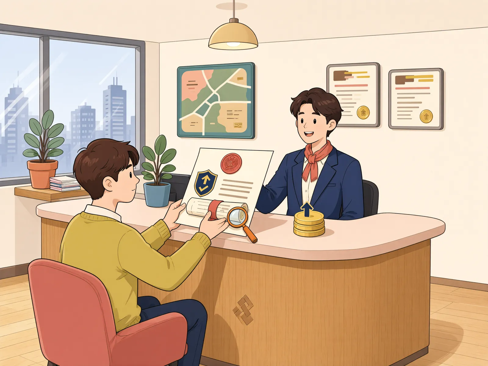 「보증금반환채권을 넘겨받으면 임차인의 우선변제권도 따라올까」 상황을 그린 삽화
