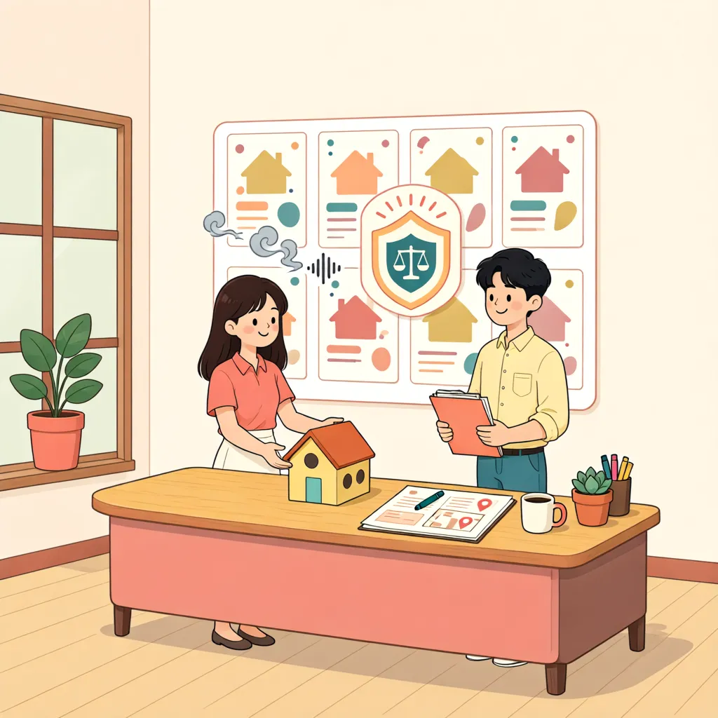 「옥상 관측장비가 가려진다면, 환경권만으로 공사를 막을 수 있을까」 상황을 그린 삽화