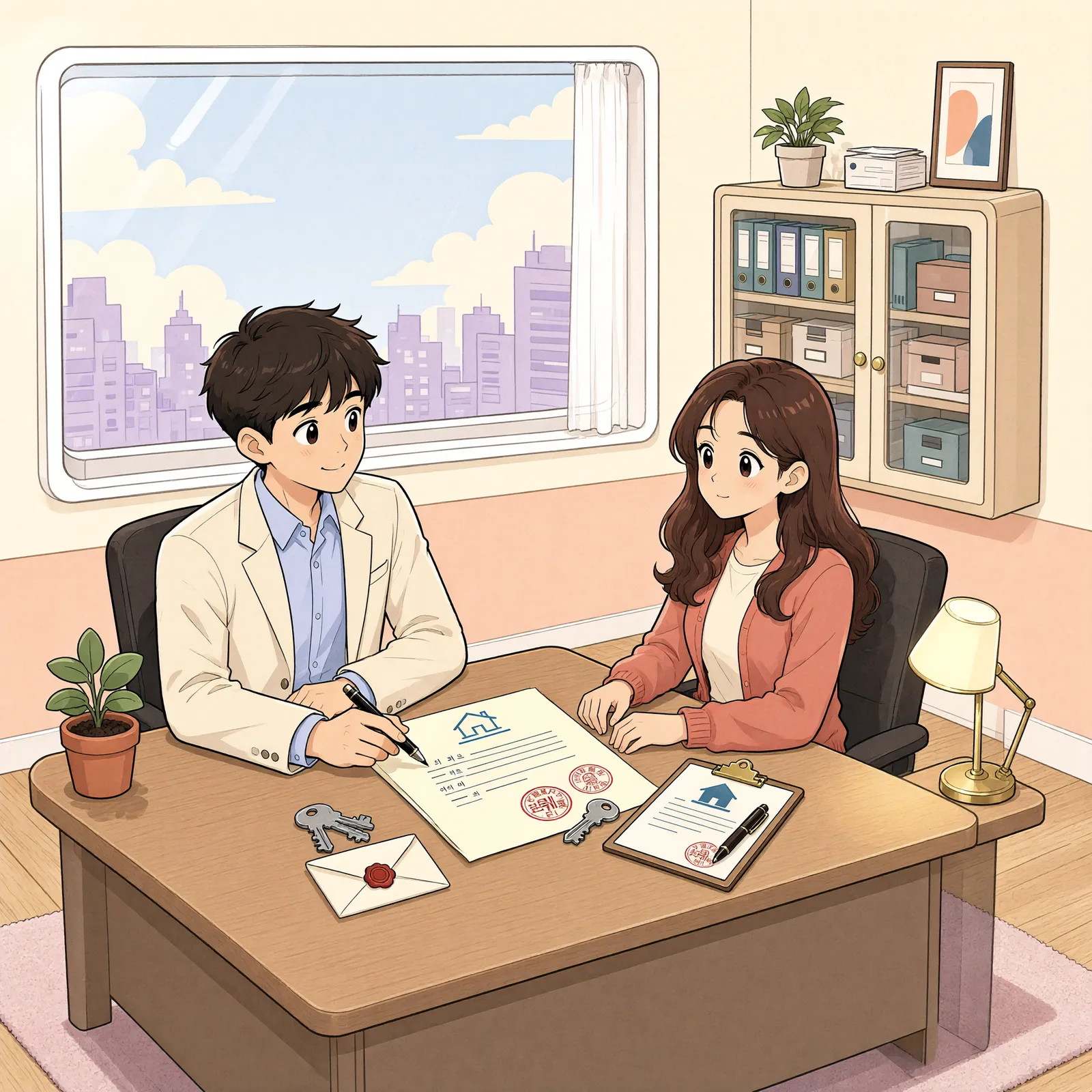 「말소된 가압류, 새 소유자에게 다시 주장할 수 있을까」 상황을 그린 삽화