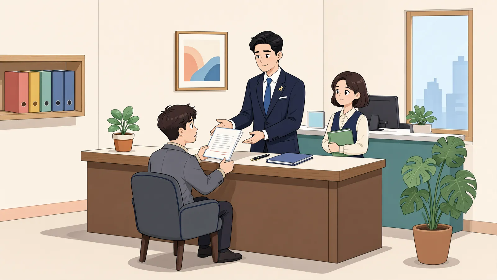 「급여채권 가압류, 다른 압류가 있는지 확인할 수 있을까?」 상황을 그린 삽화