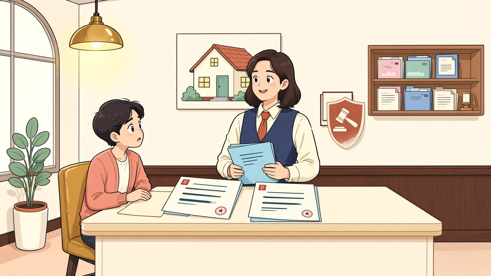 「먼저 찍힌 등기, 뒤늦게 되돌릴 수 있을까」 상황을 그린 삽화