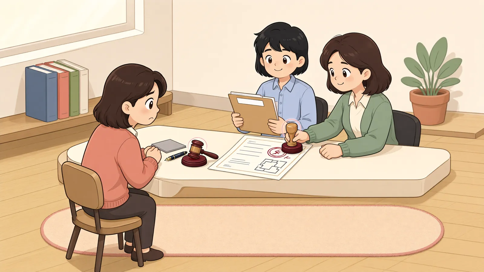 「가등기 뒤 사라진 근저당권, 취소소송은 어떻게 청구할까」 상황을 그린 삽화