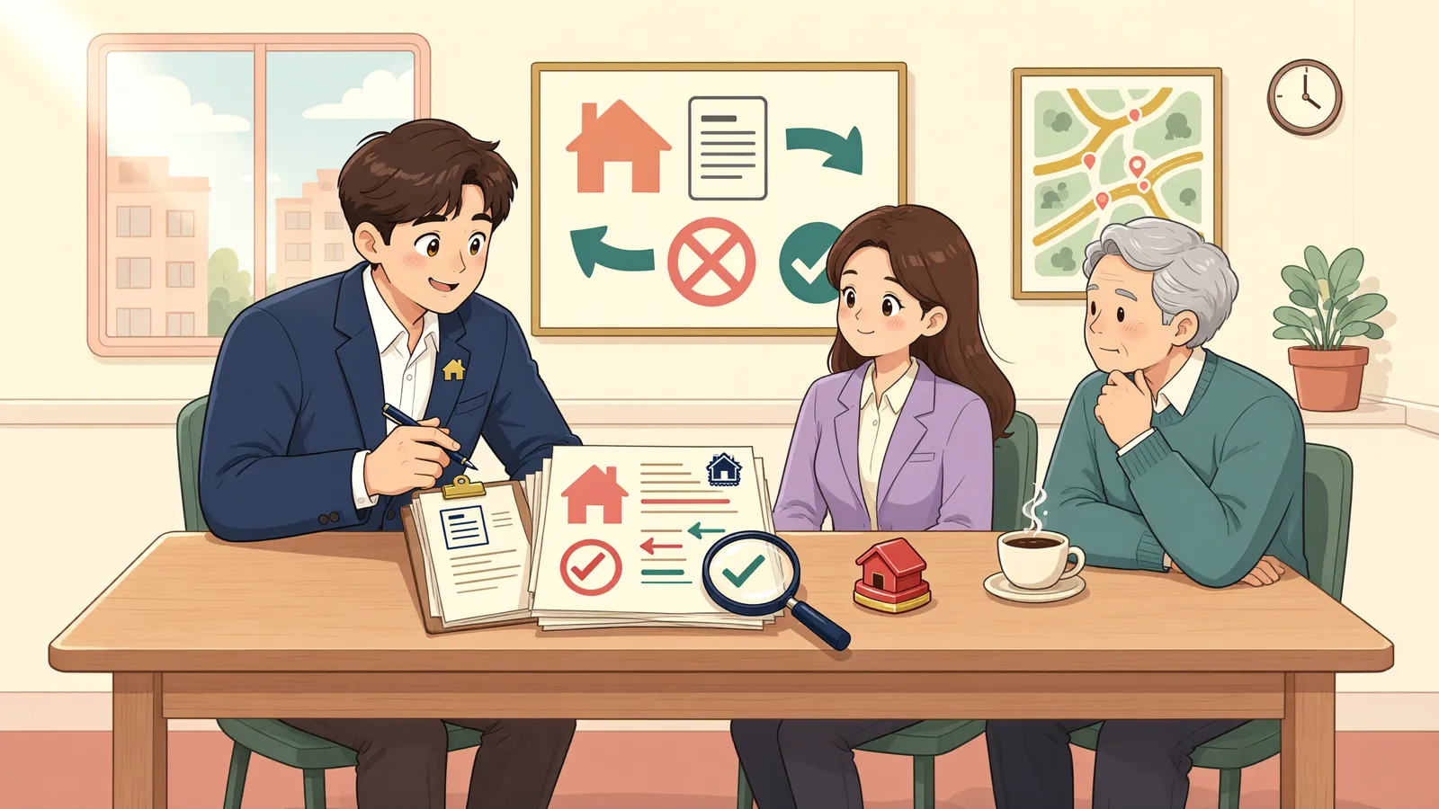 「가등기된 이전청구권을 가압류했다면, 뒤늦은 매수인에게도 경매를 신청할 수 있을까」 상황을 그린 삽화