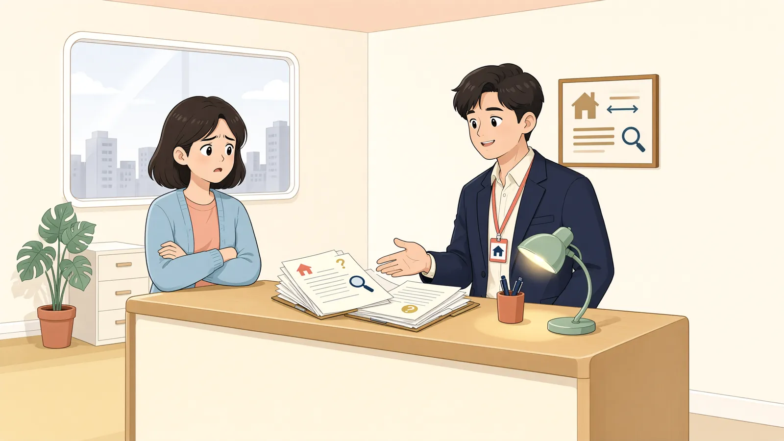 「임차인이 직접 경매를 신청했다면, 배당요구는 따로 해야 할까?」 상황을 그린 삽화