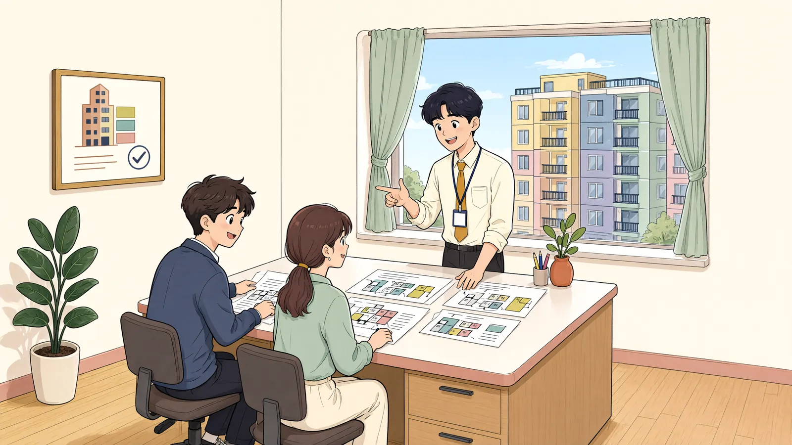 「칸막이를 없앤 상가, 집합건물 지위도 사라질까」 상황을 그린 삽화