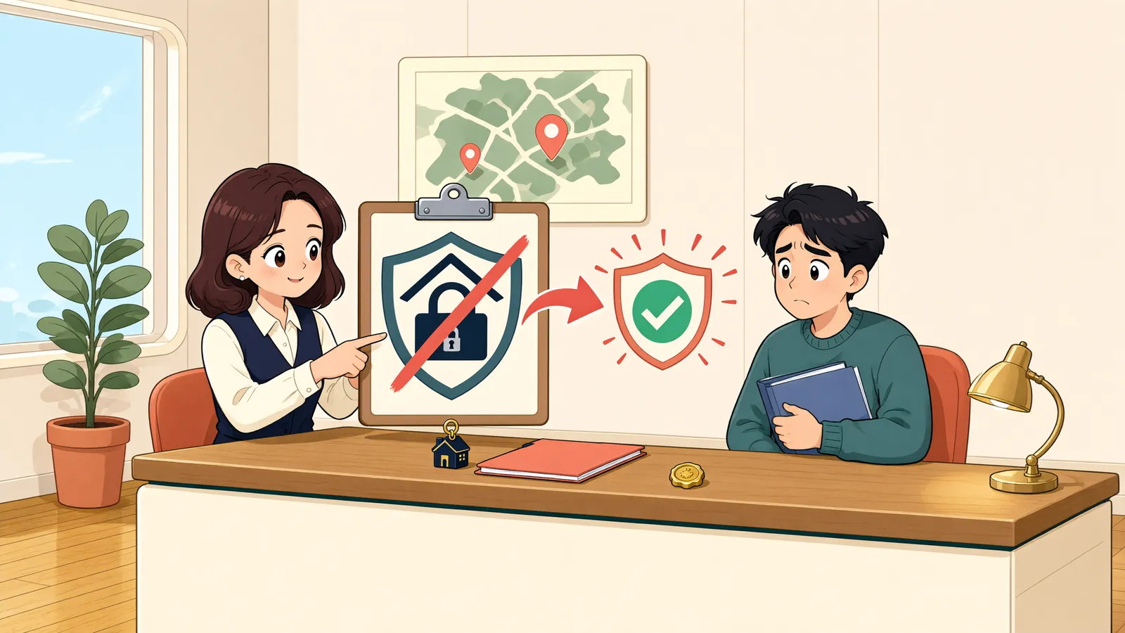 「등기부에서 사라진 근저당권, 권리까지 사라진 걸까요?」 상황을 그린 삽화