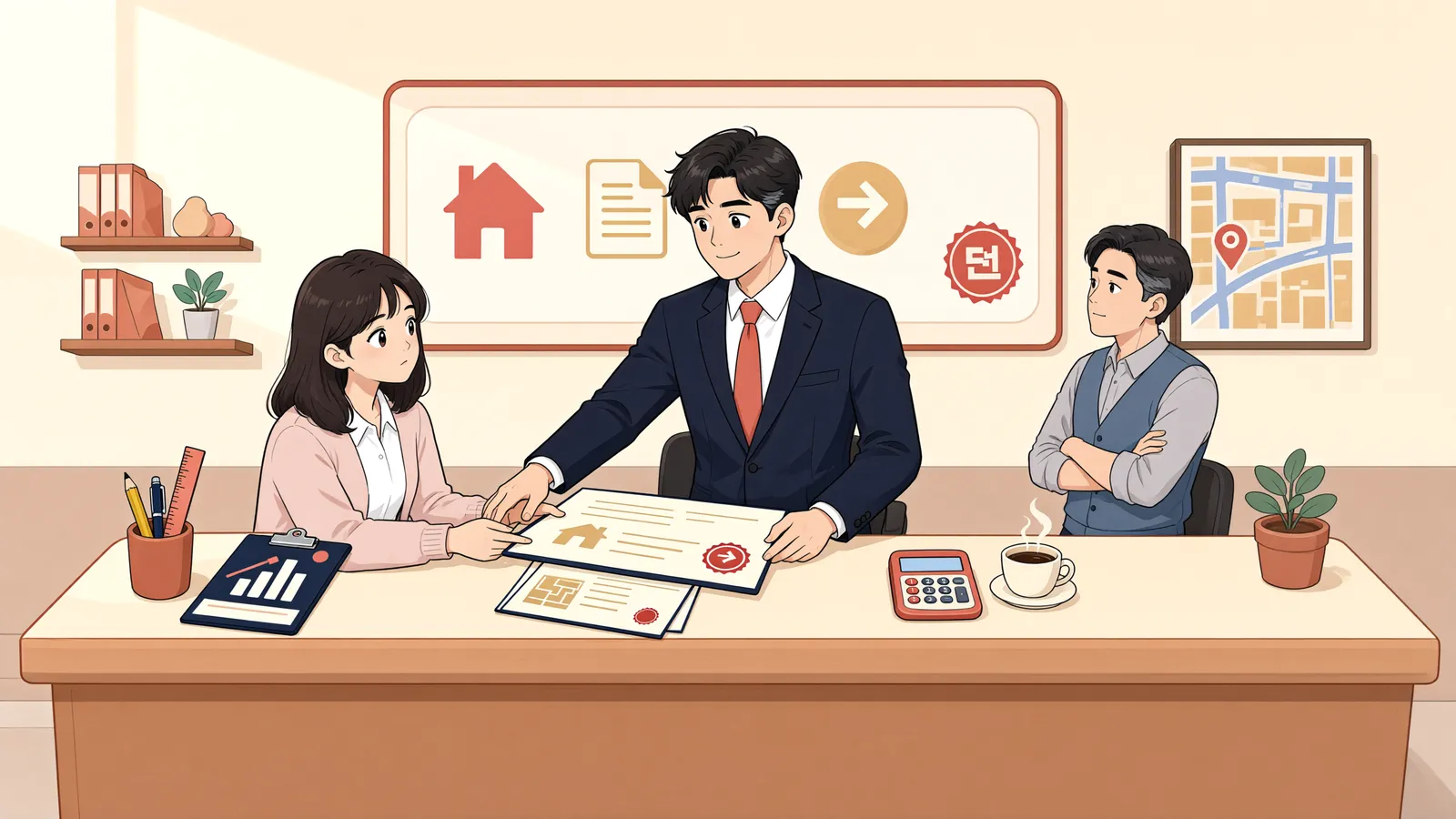 「근저당이 말소됐어도, 가등기는 말소로 되돌린다」 상황을 그린 삽화