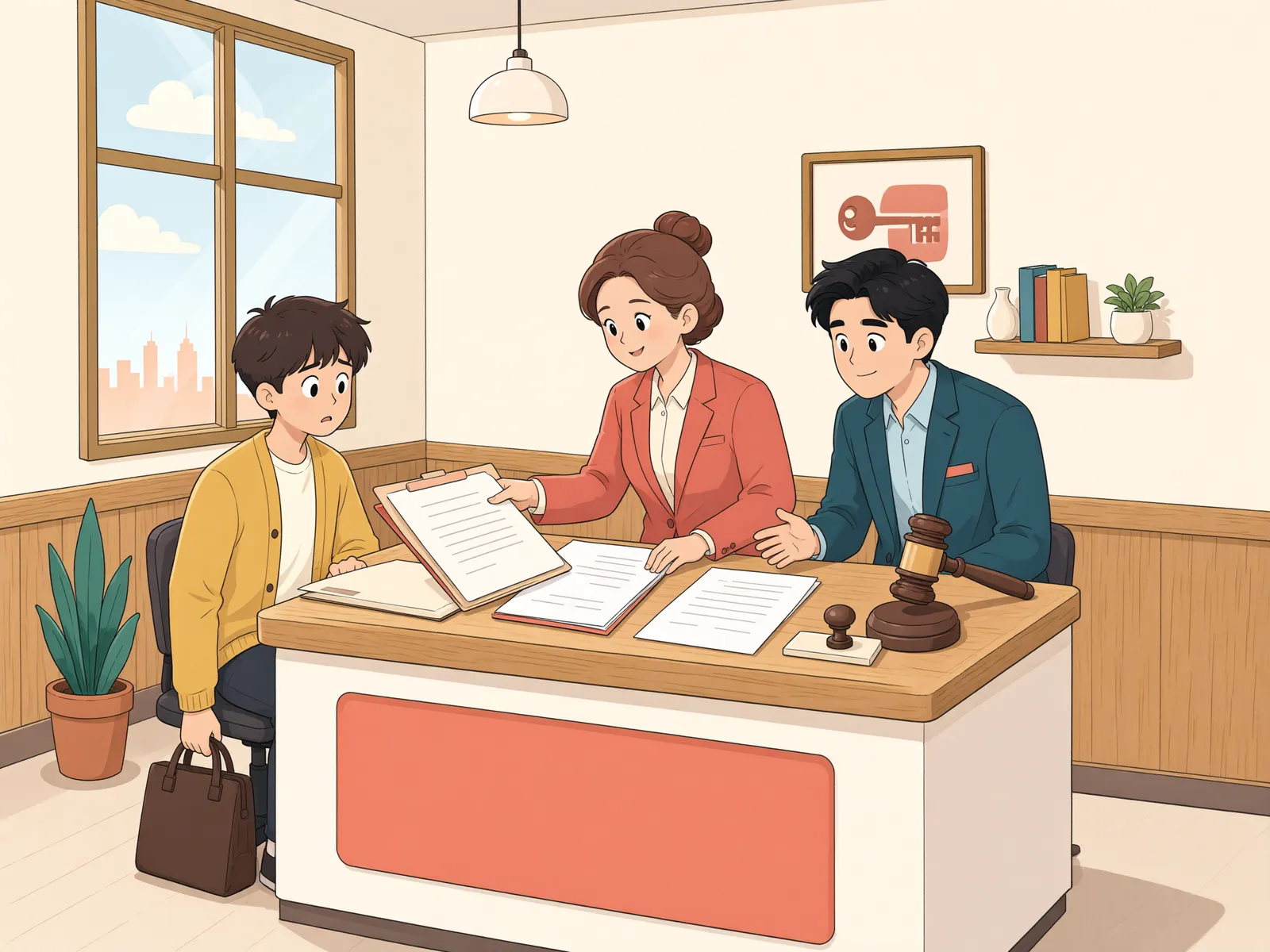 「현황조사에서 빠진 임차인, 통지 못 받으면 국가가 배상할까」 상황을 그린 삽화