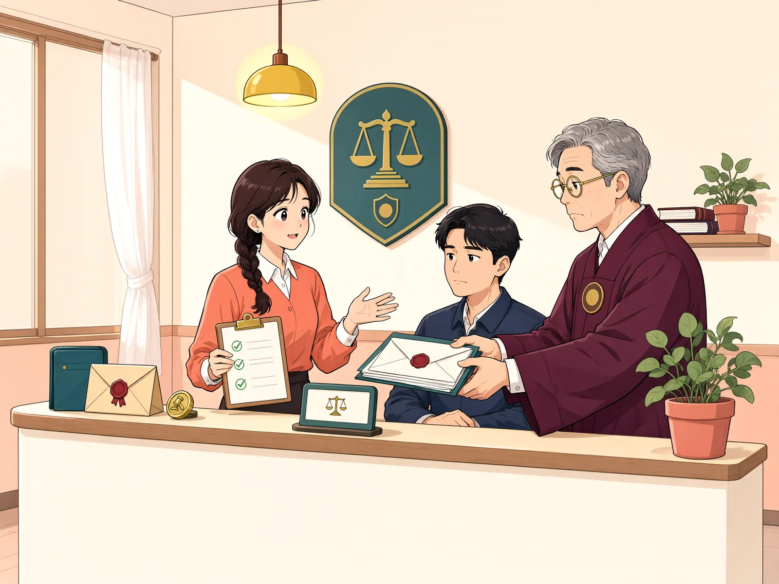 「보증금 반환을 요구하는 사람이 둘이라면」 상황을 그린 삽화