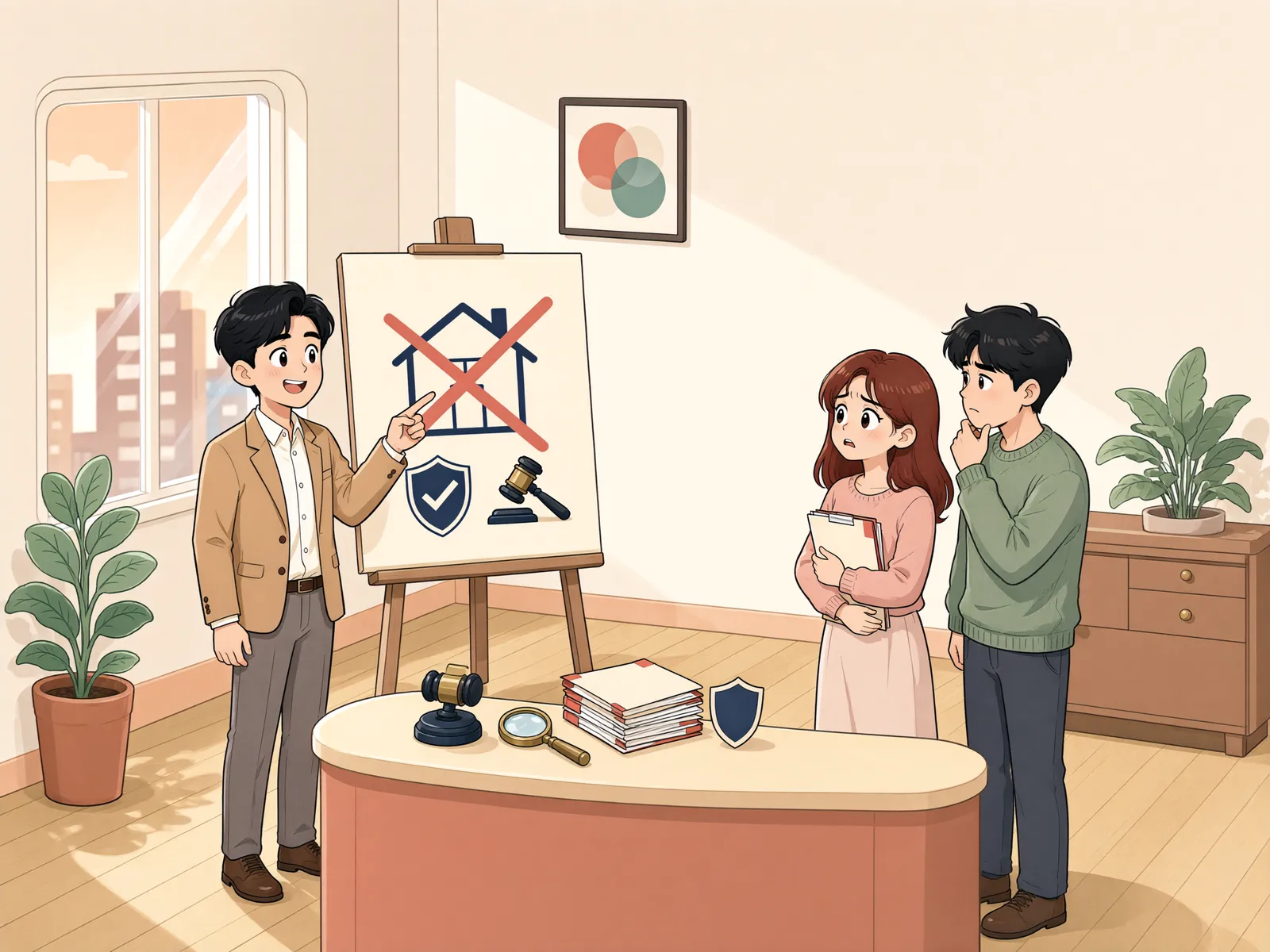 「대여금 소송 중 발견한 재산 이전, 그 소송에서 바로 취소할 수 있을까」 상황을 그린 삽화