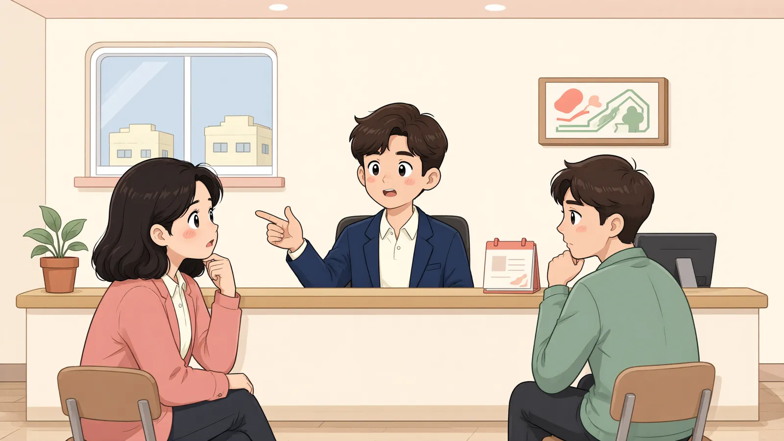 「“오늘 당장 갚으세요”라는 최고, 계약해제는 언제 가능할까」 상황을 그린 삽화