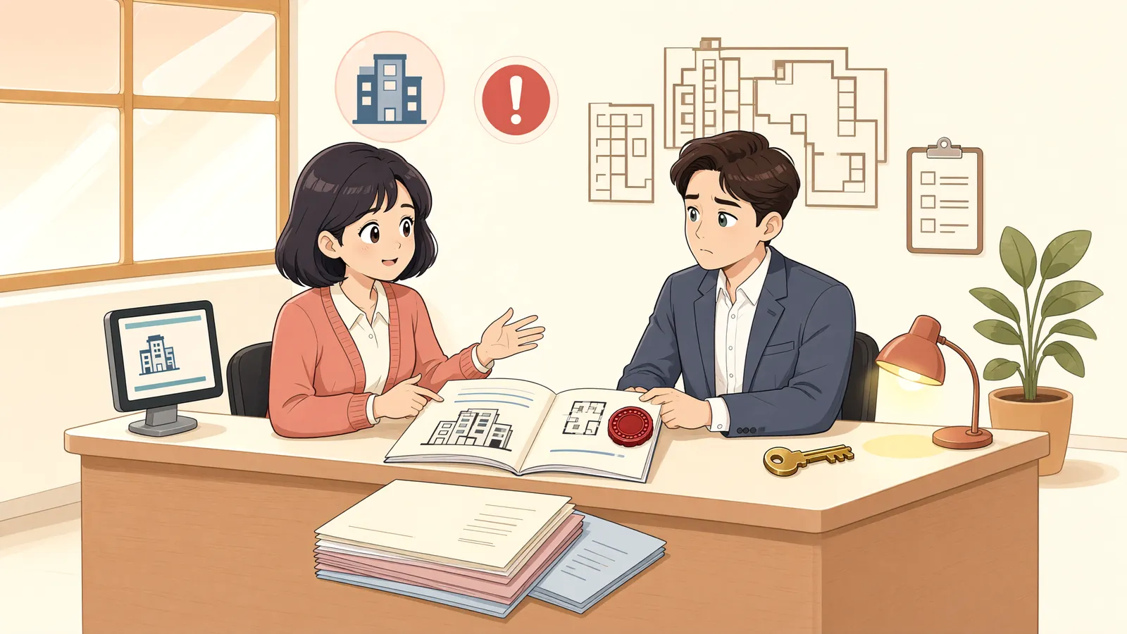「관리만 했는데 공유지 변상금까지 내야 할까?」 상황을 그린 삽화