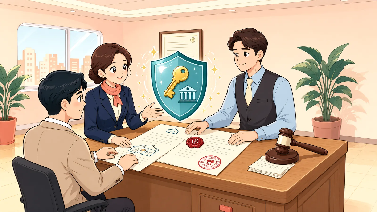 「담보제공명령 전에 넣은 공탁금, 돌려받을 수 있을까」 상황을 그린 삽화