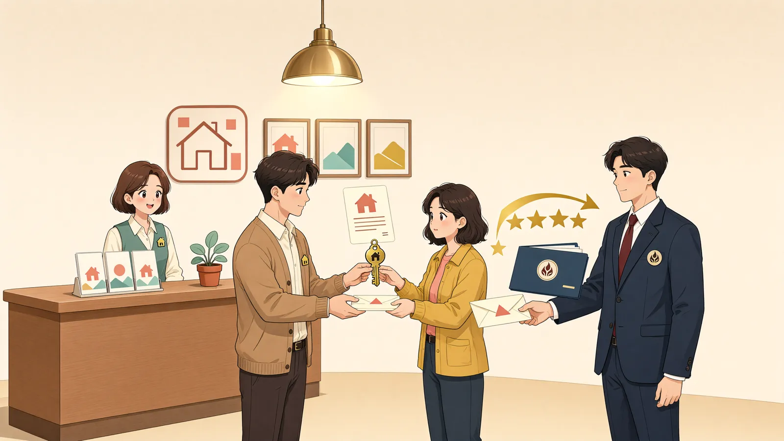 「근저당권 설정 뒤 집을 산 사람의 체납세금, 누가 먼저 받을까」 상황을 그린 삽화