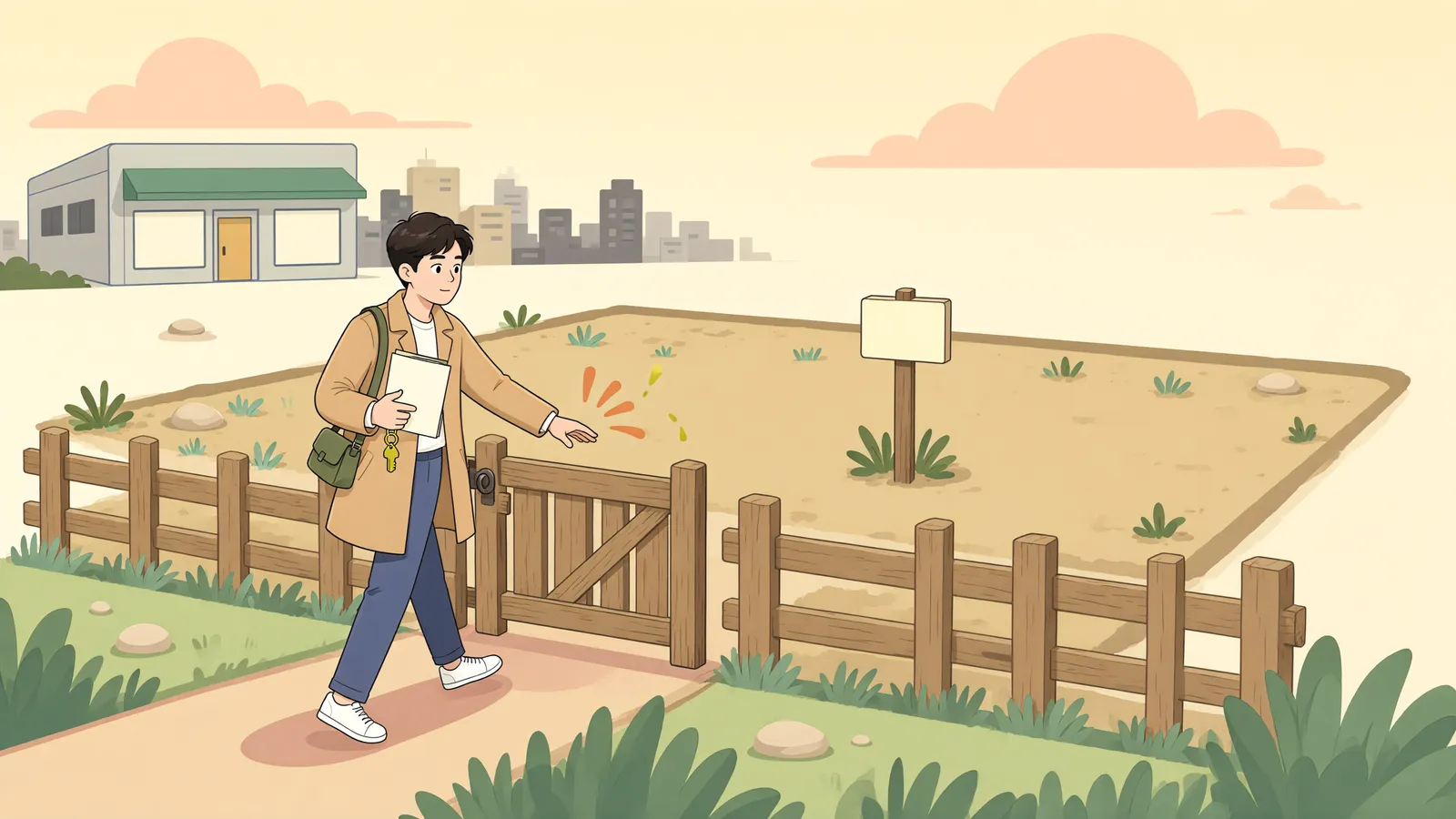 「내 땅을 가꾼 시간, 취득시효의 시계는 언제부터일까」 상황을 그린 삽화