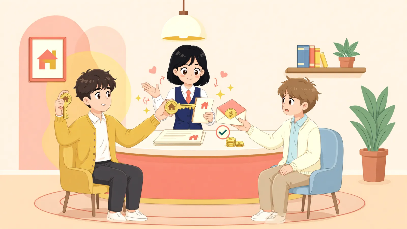 「공장을 낙찰받은 사람, 공사대금도 갚아야 할까?」 상황을 그린 삽화