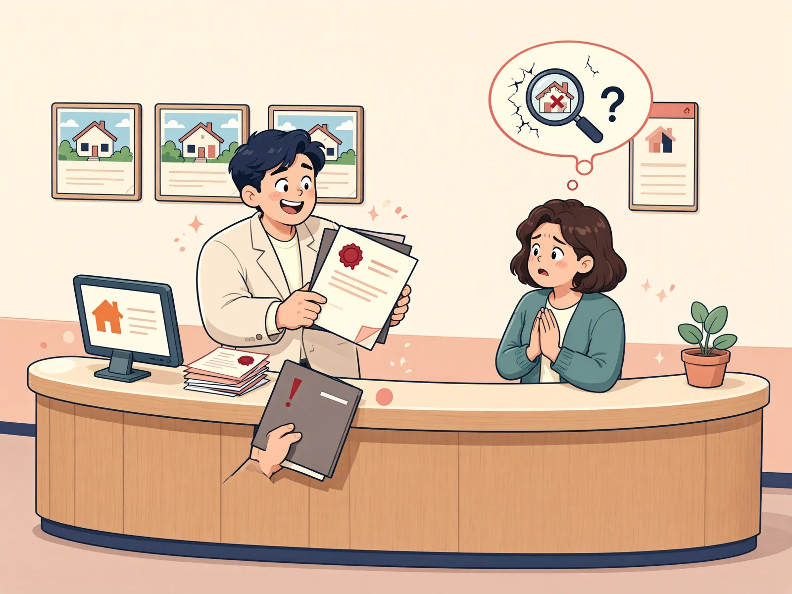 「명의를 빌려 소득을 얻었다면, 부당가산세도 자동일까?」 상황을 그린 삽화