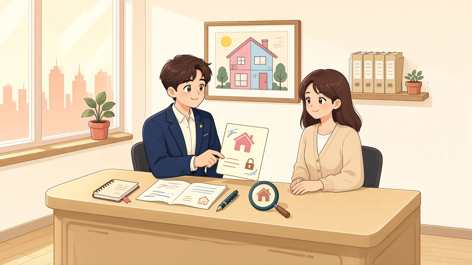 「가압류는 어디까지 따라갈까? 청구를 바꿔도 지켜지는 범위」 상황을 그린 삽화