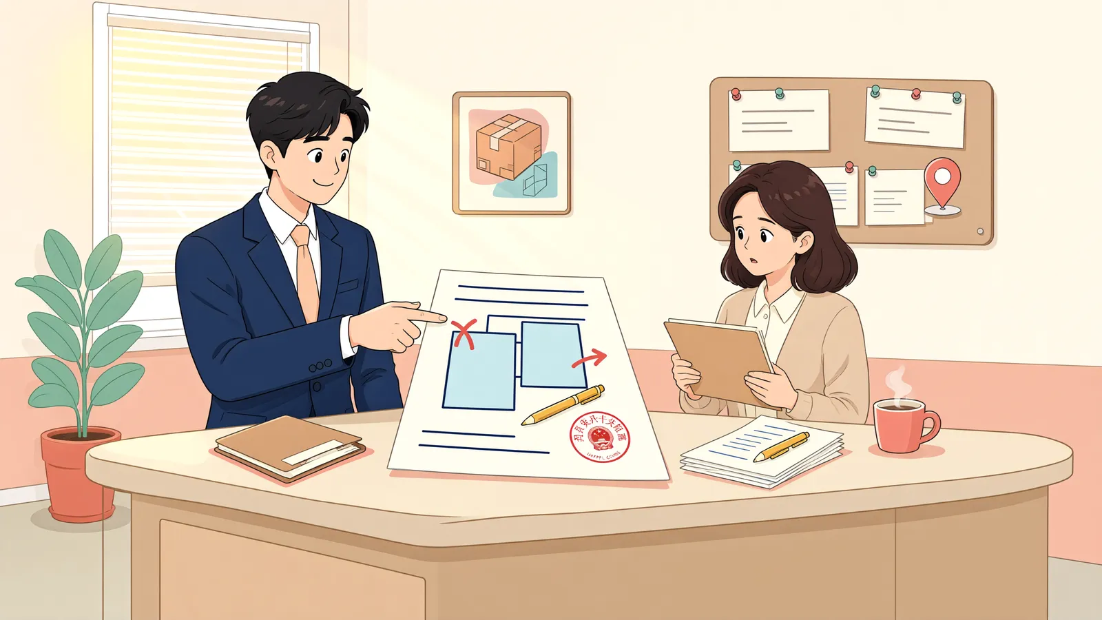 「이름만 고친 등기인 줄 알았는데, 소유자가 바뀌었다면」 상황을 그린 삽화
