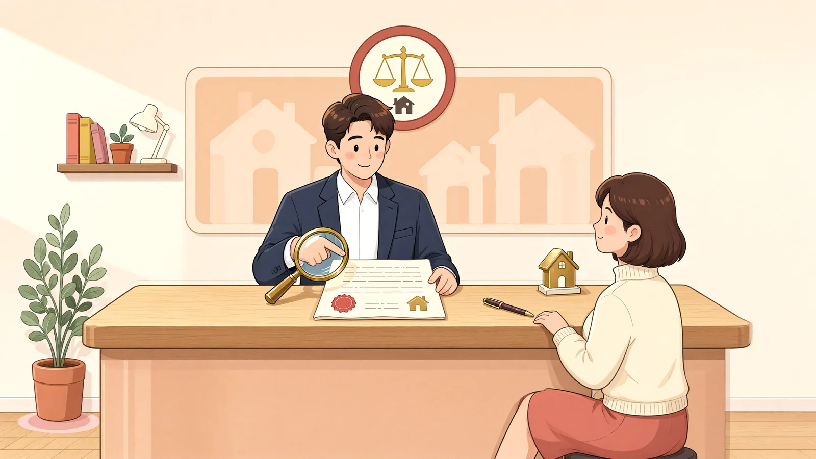 「빚을 갚으려 만든 임대차, 소액임차인 보호도 받을까」 상황을 그린 삽화