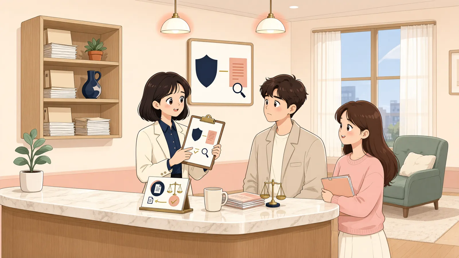 「등기된 토지, 말소를 요구하는 쪽이 먼저 증명할 것은」 상황을 그린 삽화