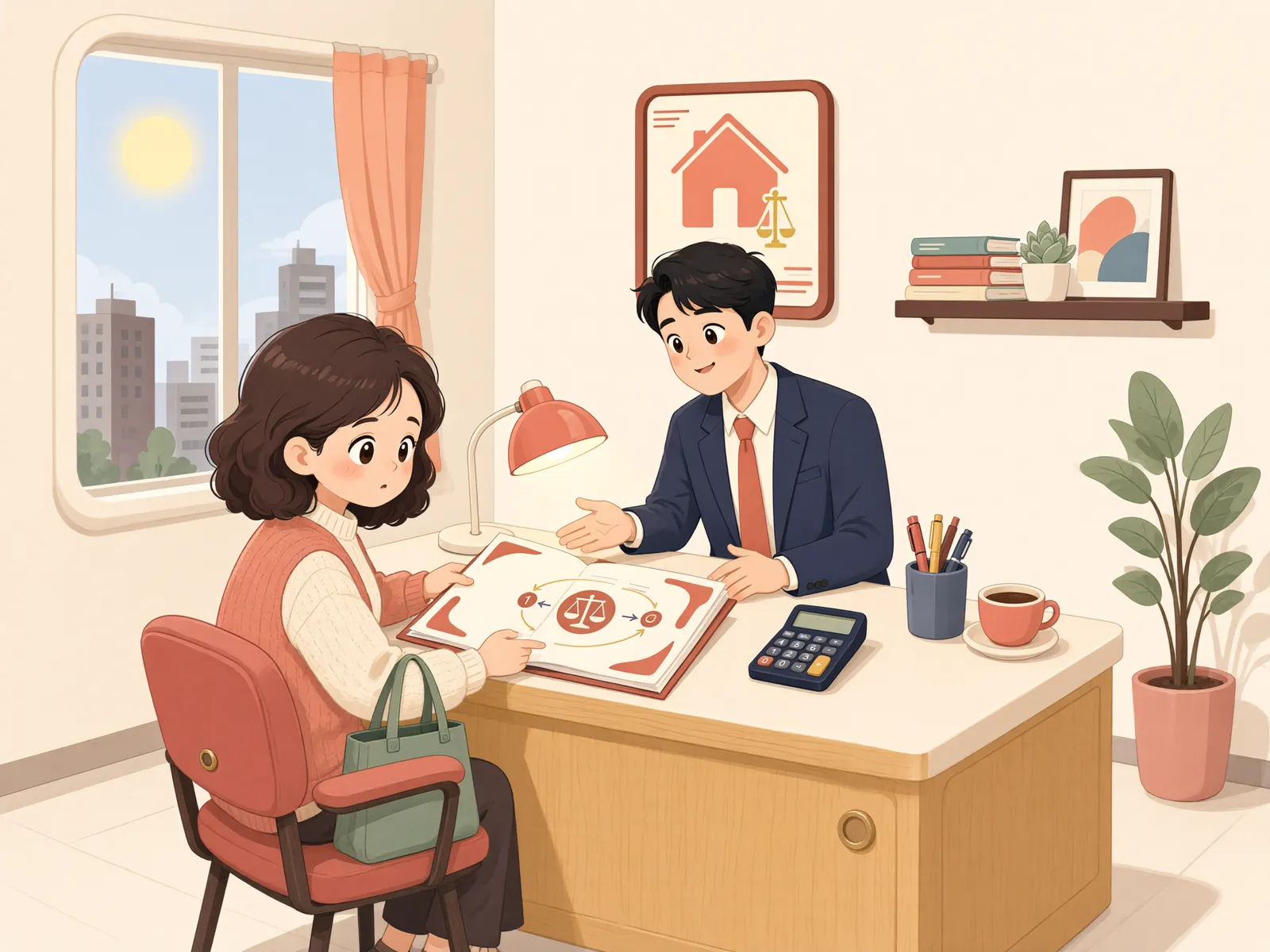 「작년 세금을 더 냈다면, 이번 고지세액에 쓸 수 있을까?」 상황을 그린 삽화