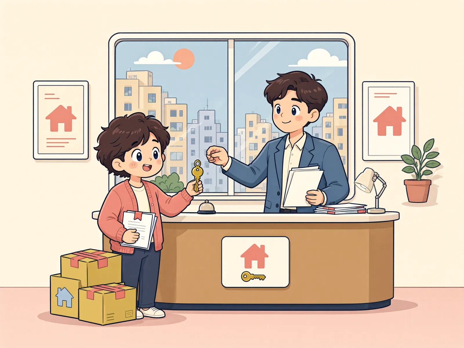 「이미 임차권등기가 된 집, 새 임차인의 소액보증금은?」 상황을 그린 삽화