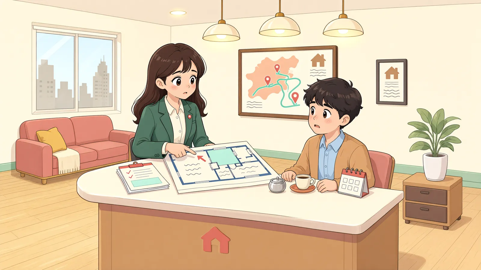「빌린 돈을 쪼개 두 번 소액소송? 한 번에 청구해야 합니다」 상황을 그린 삽화