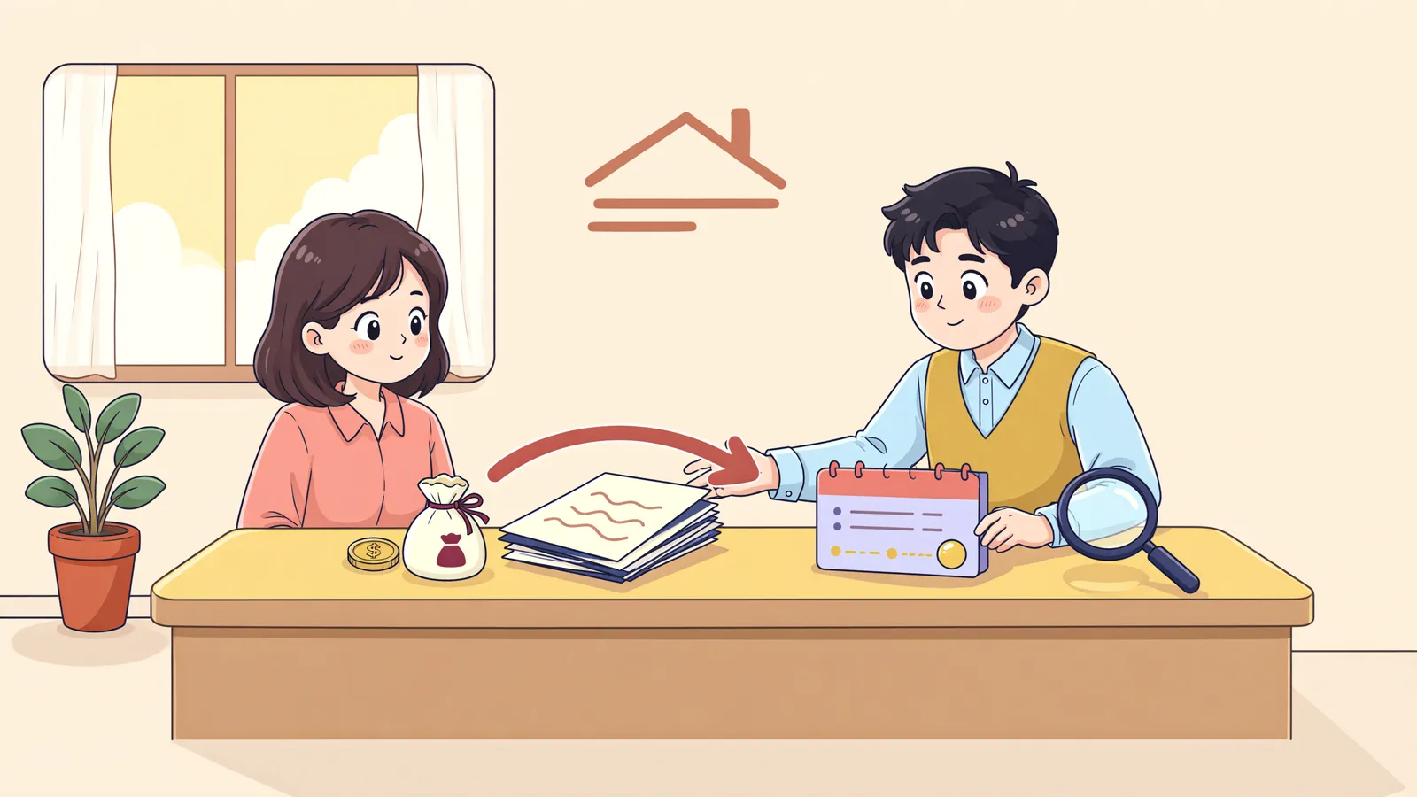 「보증금 반환채권 양도 뒤 묵시적으로 계약을 연장했다면」 상황을 그린 삽화