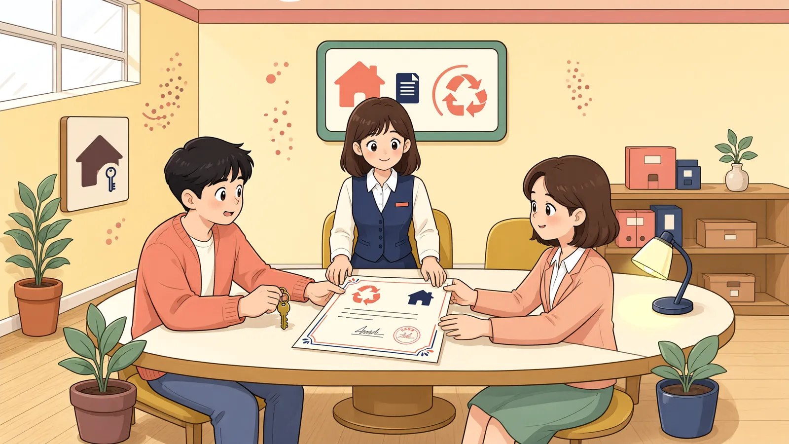 「기간이 끝난 전세권, 바로 사라지는 걸까?」 상황을 그린 삽화