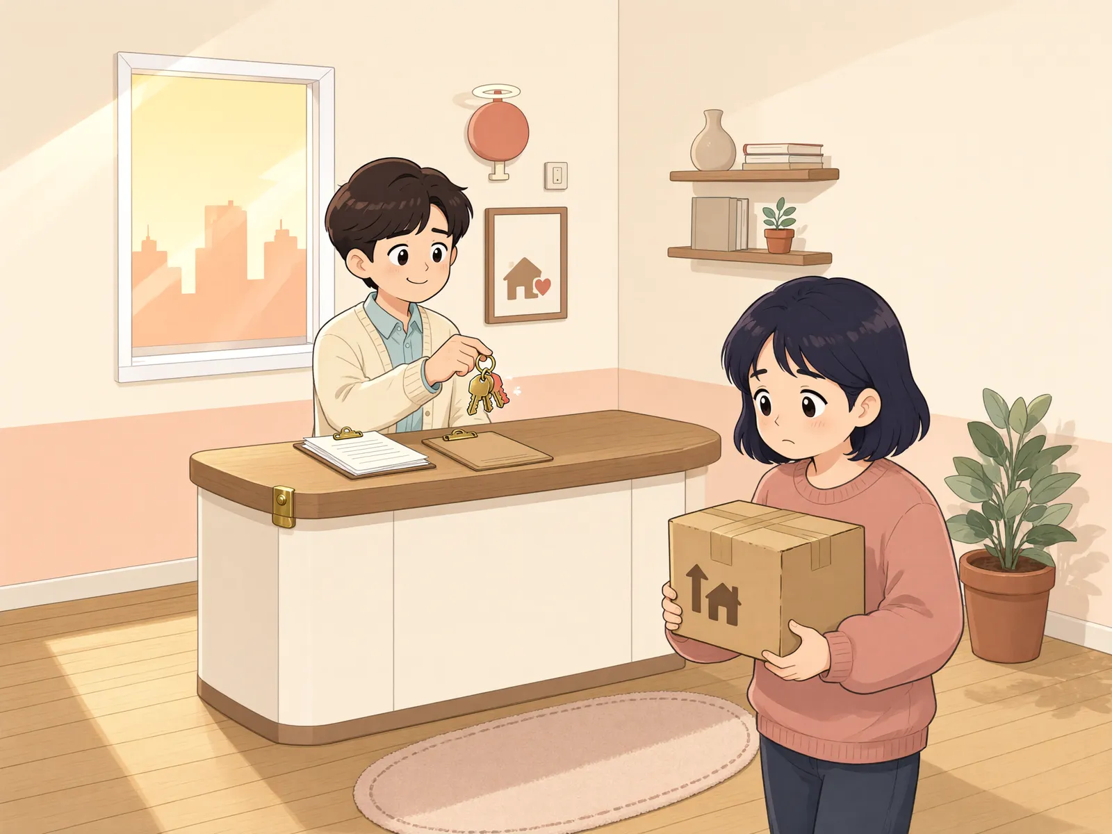 「남의 땅 위 내 건물, 누구에게 나가라고 할 수 있을까?」 상황을 그린 삽화