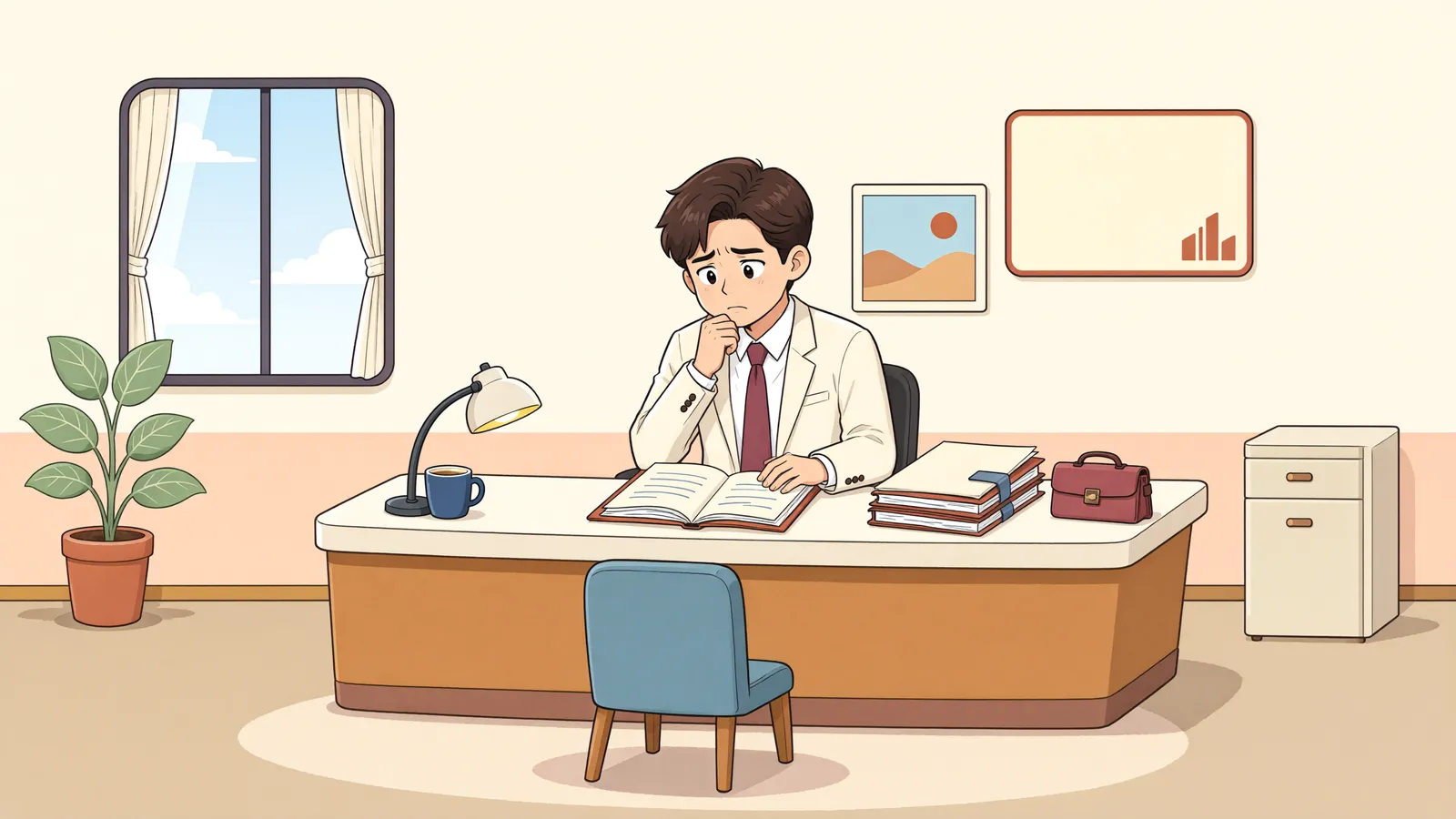 「직무집행정지가처분, 누구를 상대로 하고 어디까지 효력이 미칠까」 상황을 그린 삽화